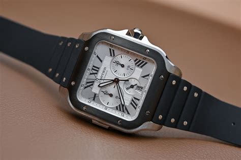 cartier santos chronograph review|cartier santos chronograph price.